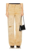 Grlfrnd Bella Low Rise Boyfriend In Tan