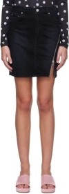 Grlfrnd Black Carmen Denim Miniskirt In Balmy Alley