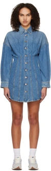 Grlfrnd Grace Denim Mini Dress In Sutro Heights