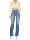 Grlfrnd Brooklyn High Rise Loose Straight Jeans In Garden Court