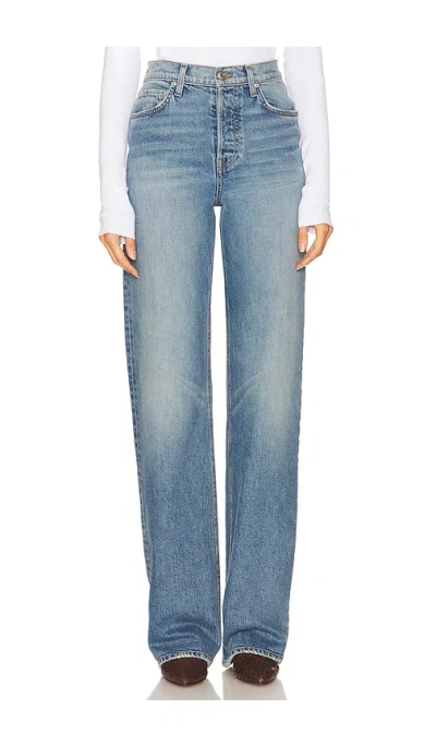 Grlfrnd Brooklyn High Rise Straight In Blue