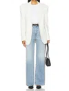 Grlfrnd Brooklyn High Rise Straight Jeans In Miracle Mile In Blue
