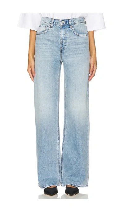 Grlfrnd Brooklyn High Rise Straight Jeans In Miracle Mile