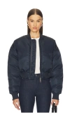 Grlfrnd Carter Bomber Jacket In Blue