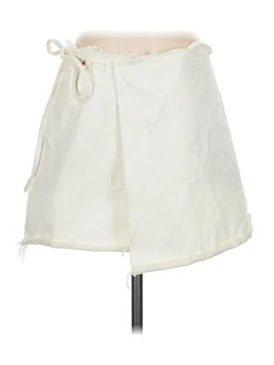 Pre-owned Grlfrnd Casual Skirt In Ivory