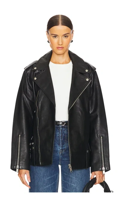 Grlfrnd Cat Moto Jacket In Black