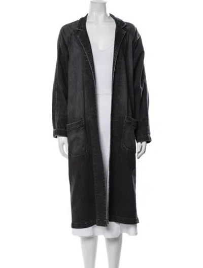 Pre-owned Grlfrnd Coat In Black