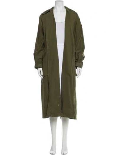 Pre-owned Grlfrnd Coat In Green