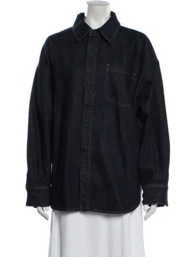 Pre-owned Grlfrnd Denim Jacket In Blue