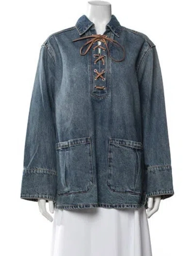 Pre-owned Grlfrnd Denim Jacket In Blue