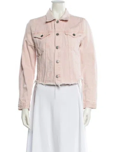 Pre-owned Grlfrnd Denim Jacket In Pink