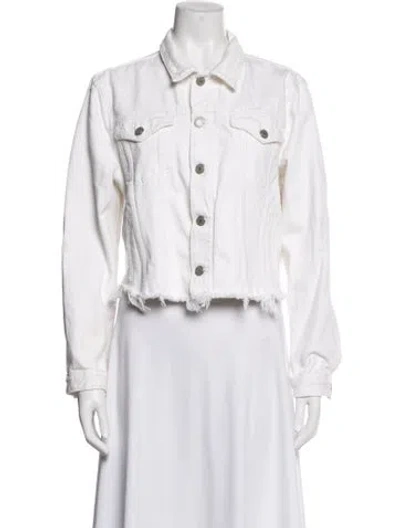 Pre-owned Grlfrnd Denim Jacket In White