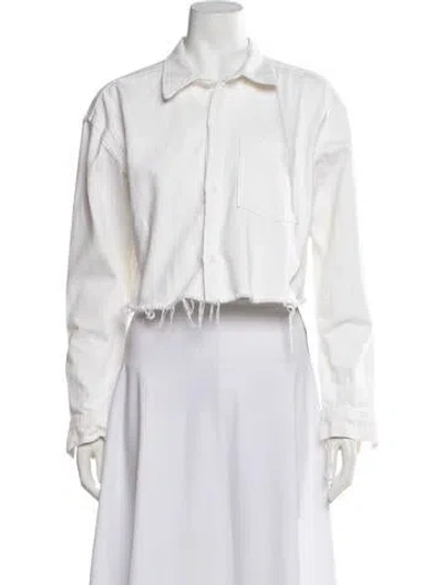 Pre-owned Grlfrnd Denim Jacket In White