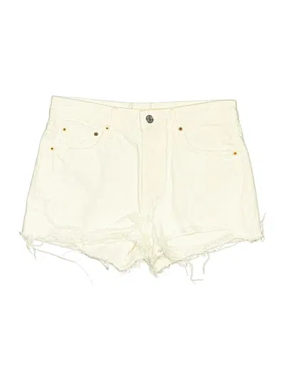 Pre-owned Grlfrnd Denim Shorts In Ivory