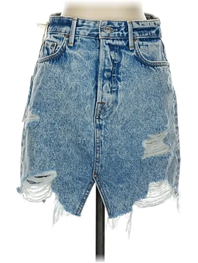 Grlfrnd Denim Skirt In Blue