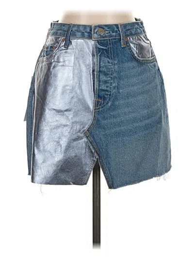 Pre-owned Grlfrnd Denim Skirt In Blue