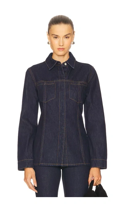 Grlfrnd Drew Jacket In Blue