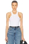 Grlfrnd Essential Racer Tank In White
