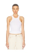 Grlfrnd Essential Racer Tank In White
