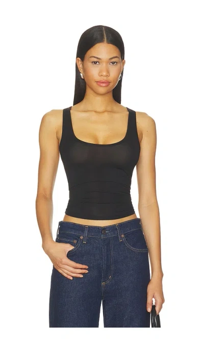 Grlfrnd Essential Racerback Tank In Black