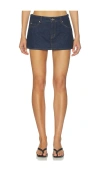 Grlfrnd Evette Micro Skort In Blue