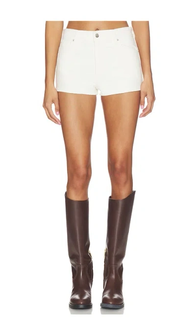 Grlfrnd Florence Low Rise Mini Short In White