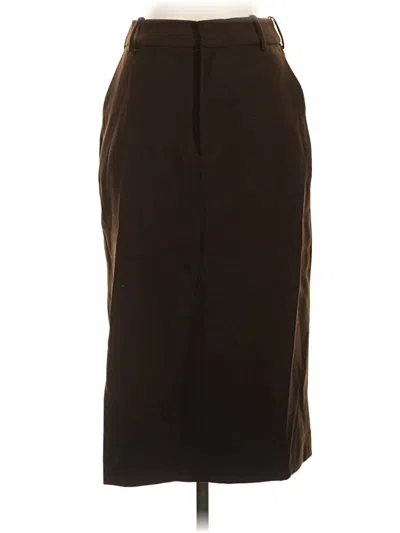Pre-owned Grlfrnd Formal Skirt In Brown