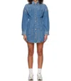 Grlfrnd Grace Corset Mini Dress In Sutro Heights In Blue