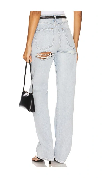 Grlfrnd Graham High Rise Straight Jeans In Blue