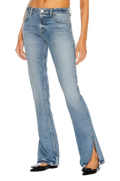 Grlfrnd Hailey Low Rise Slim Boot Jeans In Melrose In Pink