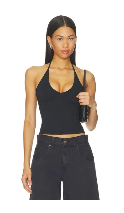 Grlfrnd Halter Tank In Black