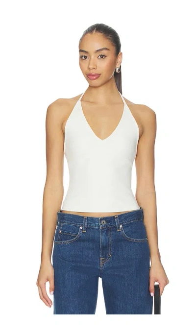 Grlfrnd Halter Tank In White