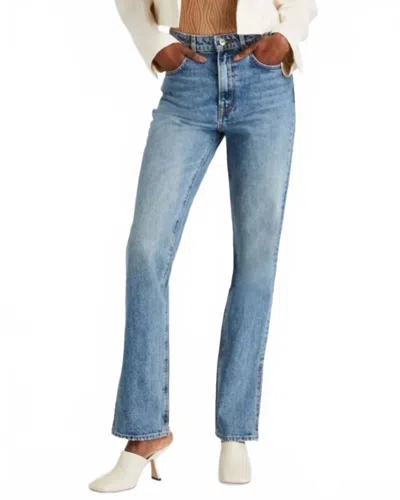 Grlfrnd Harlow High Rise Boot Slit In Melrose In Blue