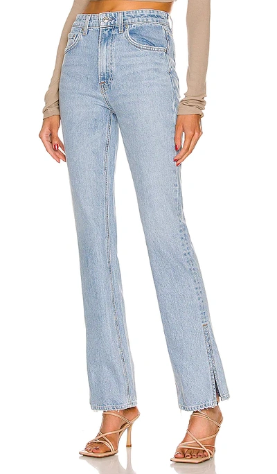 Grlfrnd Harlow High Rise Boot Slit Jeans In Hudson Yards