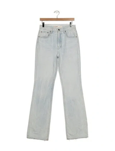 Pre-owned Grlfrnd High-rise Flared Jeans In Blue