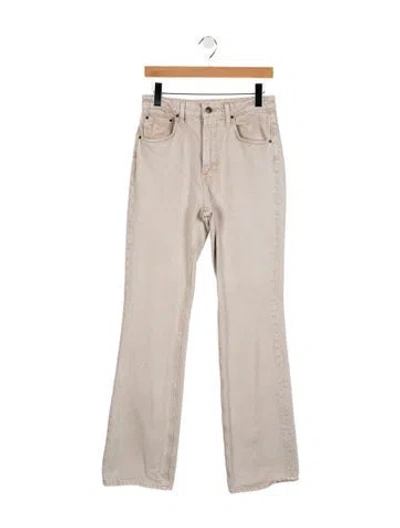 Pre-owned Grlfrnd High-rise Flared Jeans In Gray