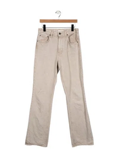 Pre-owned Grlfrnd High-rise Flared Jeans In Grey