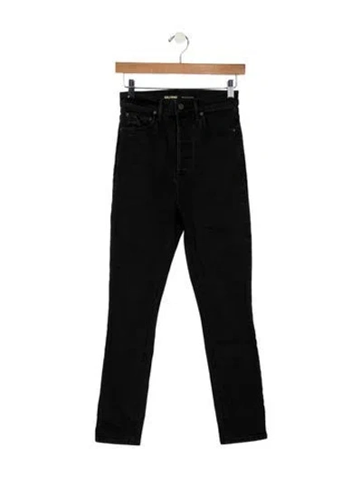 Pre-owned Grlfrnd High-rise Skinny Leg Jeans In Black