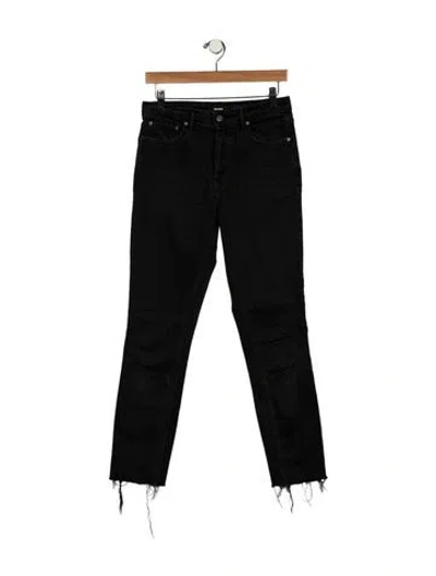 Pre-owned Grlfrnd High-rise Skinny Leg Jeans In Black