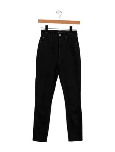 Pre-owned Grlfrnd High-rise Skinny Leg Jeans In Black