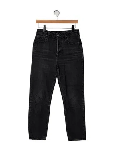 Pre-owned Grlfrnd High-rise Skinny Leg Jeans In Black