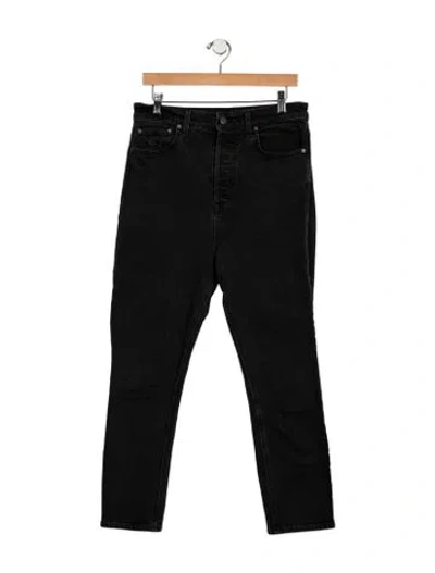 Pre-owned Grlfrnd High-rise Skinny Leg Jeans In Black
