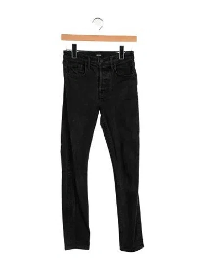 Pre-owned Grlfrnd High-rise Skinny Leg Jeans In Black