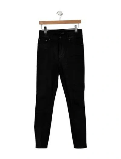 Pre-owned Grlfrnd High-rise Skinny Leg Jeans In Black