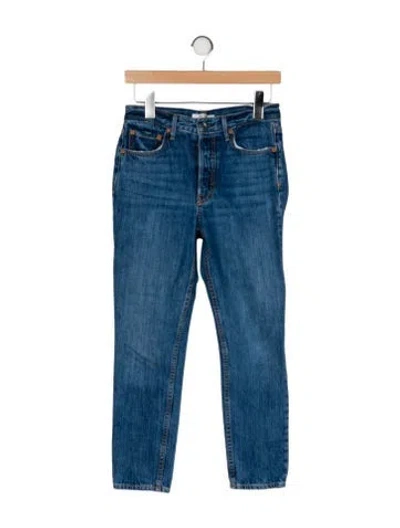 Pre-owned Grlfrnd High-rise Skinny Leg Jeans In Blue