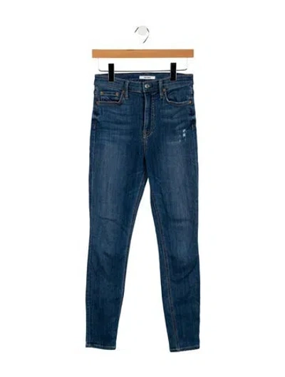 Pre-owned Grlfrnd High-rise Skinny Leg Jeans In Blue