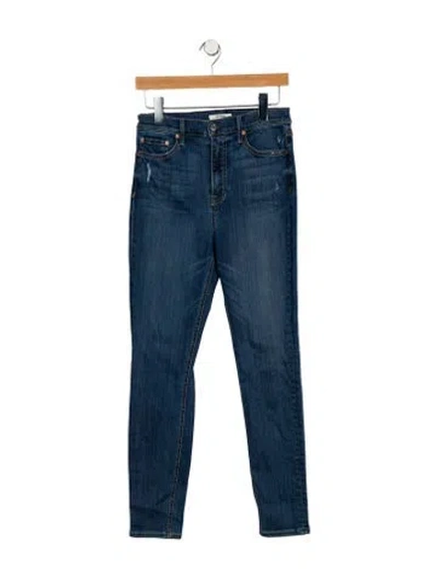 Pre-owned Grlfrnd High-rise Skinny Leg Jeans In Blue