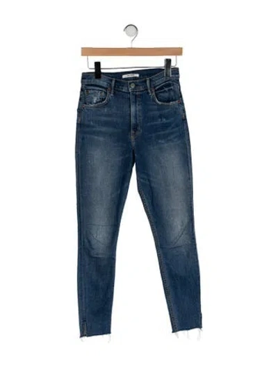 Pre-owned Grlfrnd High-rise Skinny Leg Jeans In Blue