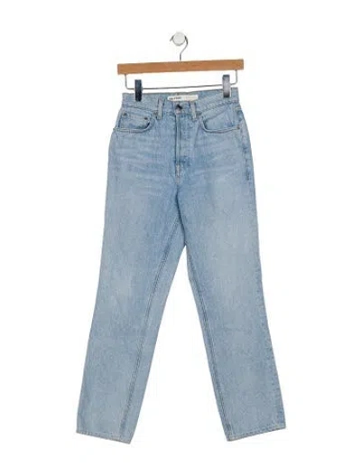 Pre-owned Grlfrnd High-rise Skinny Leg Jeans In Blue
