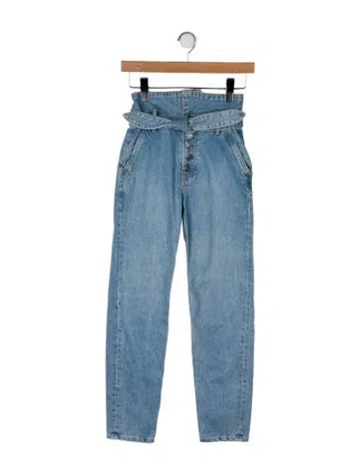 Pre-owned Grlfrnd High-rise Skinny Leg Jeans In Blue